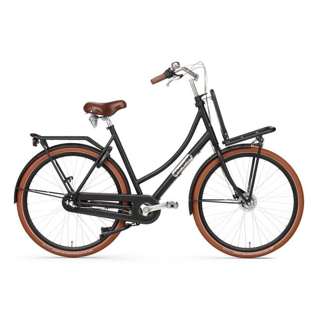 Popal Daily Dutch Prestige N3 RB 3 Versnellingen 28 inch Mat Zwart